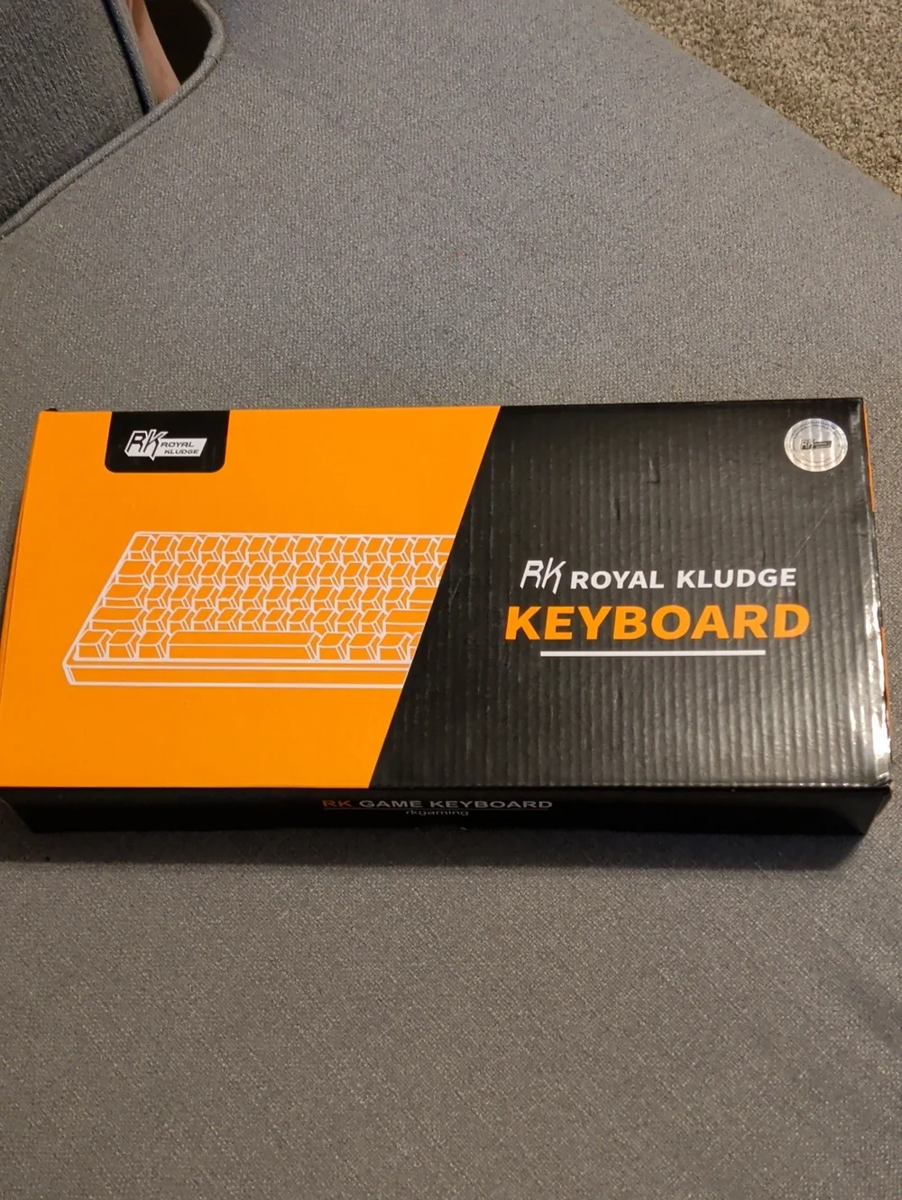 RK Mechanical Keyboard - Black/Orange Packaging